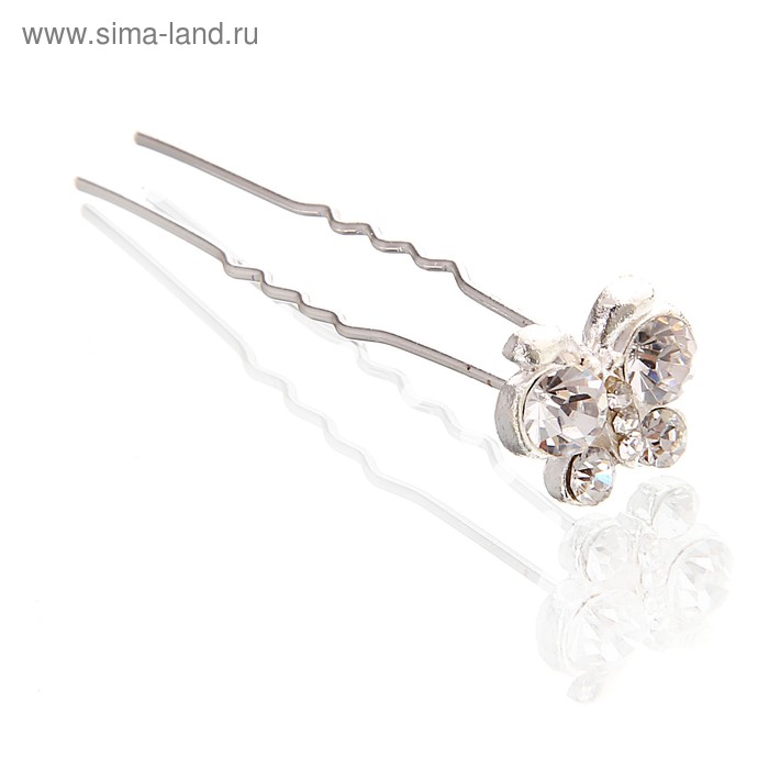 шпильки для волос "Бабочка" блеск - Фото 1