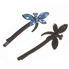 невидимка для волос тонкая набор 10 шт стрекоза - Фото 1