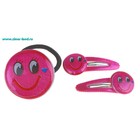 набор для волос цветной "Блескучка" 3 пр смайлик - Фото 1