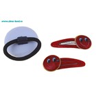 набор для волос цветной "Блескучка" 3 пр смайлик - Фото 3