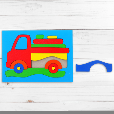 Головоломка «Собери картинку: грузовик», 16 элементов