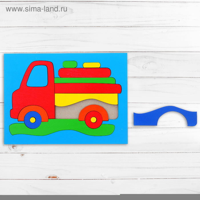 Головоломка «Собери картинку: грузовик», 16 элементов - Фото 1