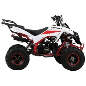 

Квадроцикл бензиновый MOTAX ATV Raptor Super LUX 125 сс, бело-красный