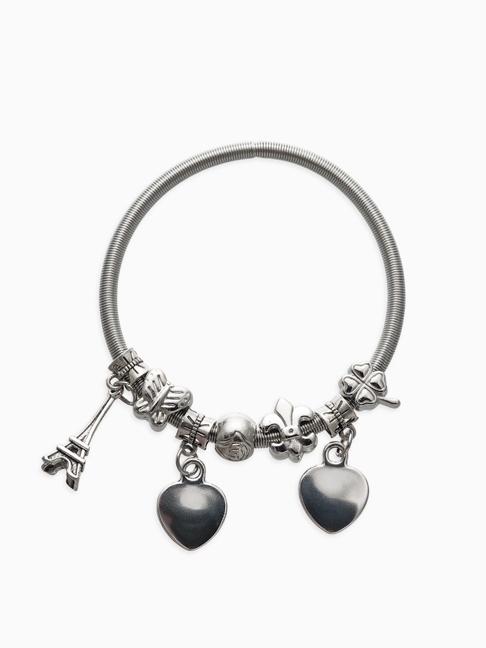 Браслет с шармами «Марджери» символы удачи, цвет серебро, 6 см - Фото 1