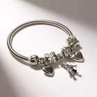 Браслет с шармами «Марджери» символы удачи, цвет серебро, 6 см - Фото 6
