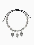 Браслет металл «Марджери. Совы», d=6 см, затягивающийся, цвет серебро - Фото 1