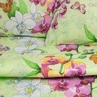 Постельное бельё 1,5сп «Цветущая орхидея» цвет салатовый, 145х215 см, 150х215 см, 70х70 см — 2 шт - Фото 2