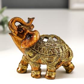 Сувенир полистоун 'Слон в богатой золотой попоне' МИКС 10х9х5 см