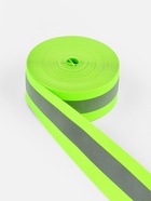 Светоотражающая лента-резинка, 50 мм, 10±1 м, зелёная - Фото 1