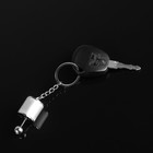 Брелок для ключей Cartage, рычаг КПП, металл, хром - фото 8677380