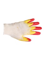 Перчатки садовые, хб, вязка 13 класс, размер 9, латексный облив, красные - Фото 11