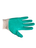 Перчатки садовые, хб, вязка 13 класс, размер 9, латексный облив, зелёные - Фото 10