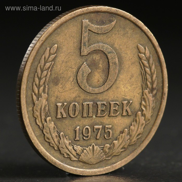 Монета "5 копеек 1975 года" - Фото 1