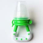 Ниблер для прикорма, от 5 мес., с силиконовой сеточкой, размер М, зеленый - Фото 8