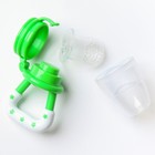 Ниблер для прикорма, от 5 мес., с силиконовой сеточкой, размер М, зеленый - Фото 18