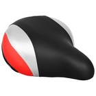 Седло Dream Bike, комфорт, цвет чёрный/красный - Фото 2