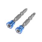 Биты двухсторонние ТУНДРА, сталь S2, круглый магнит-ограничитель, PH2×50 мм, 2 шт. - Фото 3