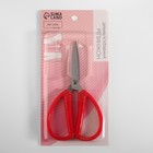 Ножницы универсальные, скошенное лезвие, 6", 15,2 см, цвет красный - Фото 4