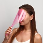 Экран для защиты лица, с ручкой, 31.5×13.5 см, розовый - Фото 6