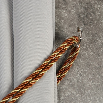 Держатель для штор KS002, однорожковый, цвет хром