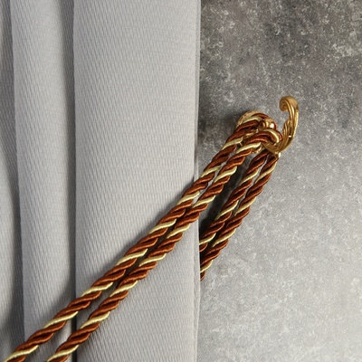 Держатель для штор KS002, однорожковый, цвет золото