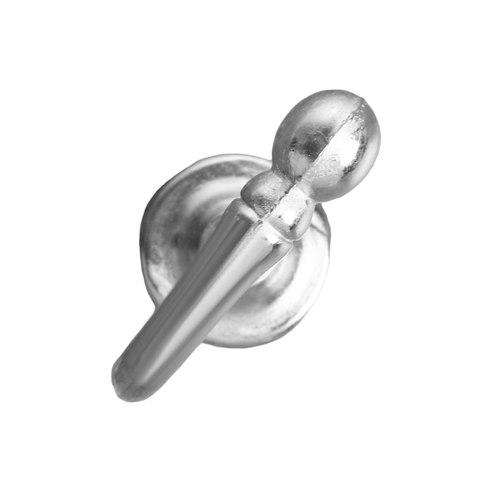 Крючок для штор KS003, однорожковый, цвет хром - фото 18518699