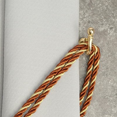 Держатель для штор KS003, однорожковый, цвет золото