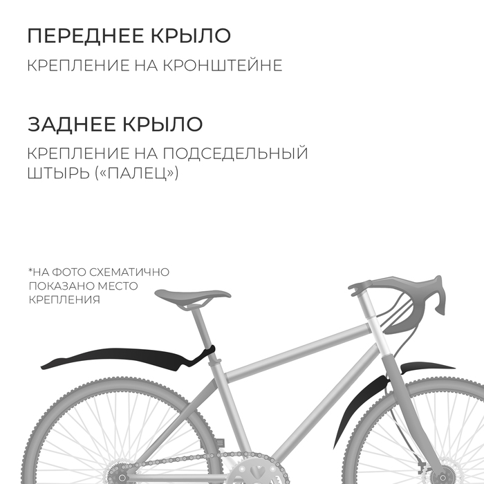 Набор крыльев 26" Dream Bike, XGNB-059-1, пластик