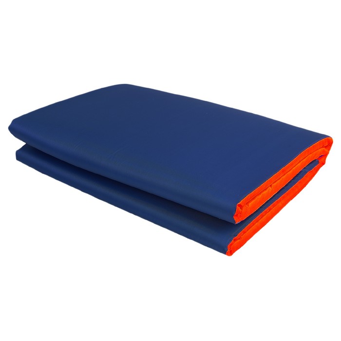 Мат мягкий ONLYTOP, 145х52х2 см, цвет синий/оранжевый - фото 1909855892