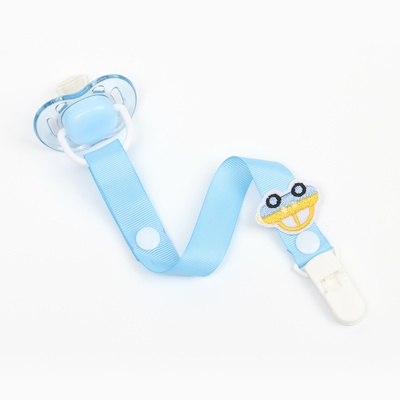Держатель для соски - пустышки M&B «Счастливый малыш», на ленте
