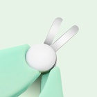 Ножницы маникюрные, детские, с защитным колпачком, зеленый - Фото 3