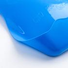 Нагрудник для кормления пластиковый с карманом, цвет сининй - Фото 2