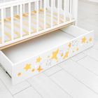 Детская кроватка «Сладкие сны» на маятнике, с ящиком, цвет белый - Фото 4