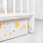 Детская кроватка «Сладкие сны» на маятнике, с ящиком, цвет белый - Фото 7