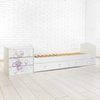 Детская кровать-трансформер «Слоник» с поперечным маятником, цвет белый - Фото 2