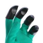Перчатки садовые, нейлоновые «Землеройки», с латексной пропиткой, с когтями, зелёные, Greengo - Фото 7