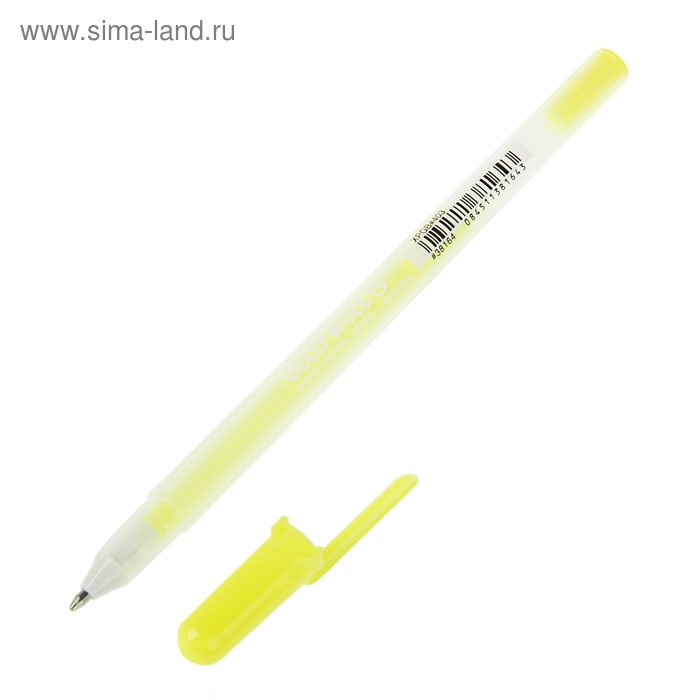 Ручка гелевая для декоративных работ Sakura Gelly Roll Moonlight 0.8 мм флуоресцентный желтый - Фото 1