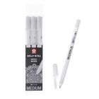 Ручка гелевая для декоративных работ набор 3 штуки Sakura Gelly Roll 08 (0.4 мм), белый - Фото 1
