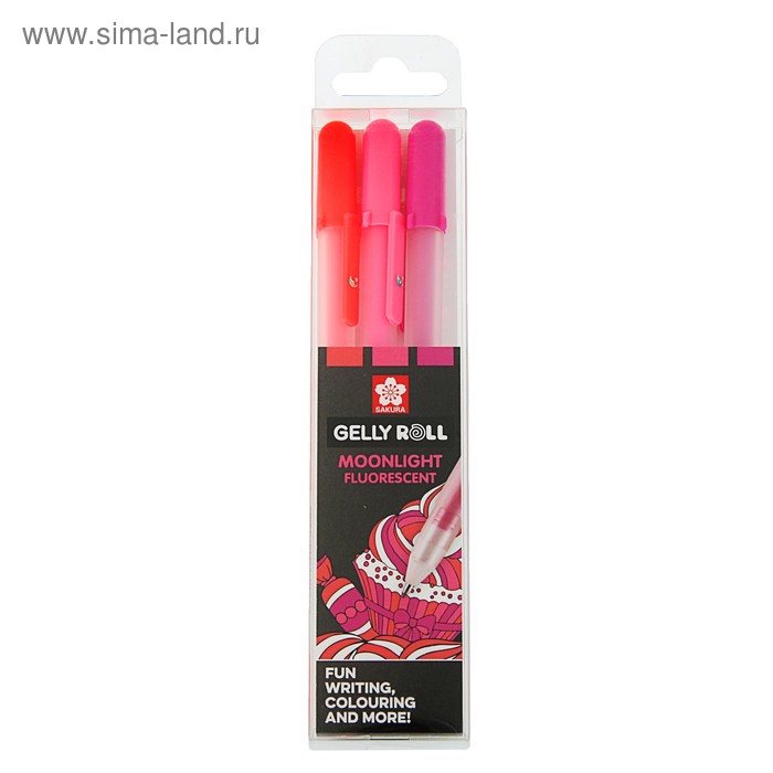 Ручка гелевая для декоративных работ набор 3 цвета Sakura Gelly Roll Moonlight 0.8 мм - Фото 1