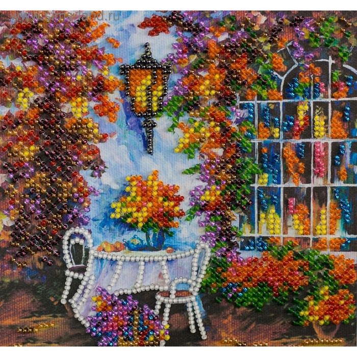Набор для вышивки бисером на натуральном художественном холсте «Осеннее настроение» - Фото 1
