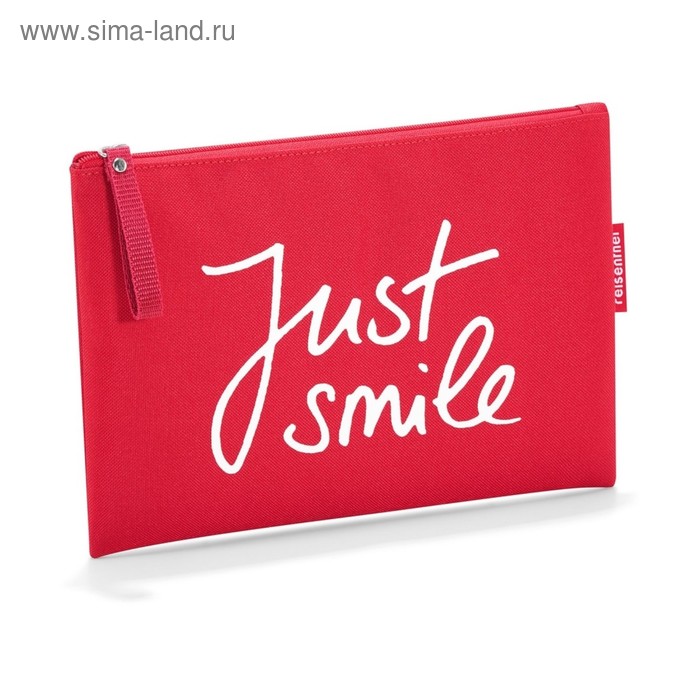 Косметичка "Just smile", цвет красный - Фото 1