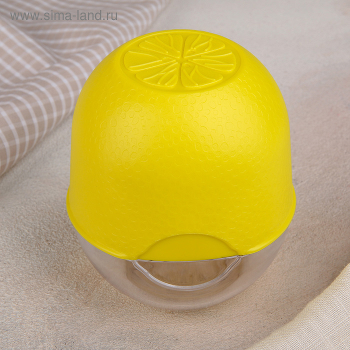 Контейнер для лимона, цвет желтый - Фото 1