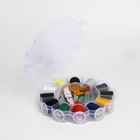 Швейный набор, 74 предметов, в пластиковом органайзере, 15,5 × 15,5 × 3 см - фото 8389252