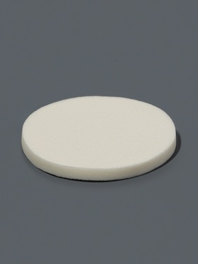 Спонжи для макияжа, 12 шт., d=5.3 см, белые (комплект 2 шт)