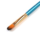 Набор кистей для рисования, нейлон, 15 штук: № 1, 2, 3, 4, 5, 6, 7, 8, 9, 10, 11, 12, 13, 14, 15, Calligrata, круглые, плоские, в пенале на молнии, международный размер - Фото 9