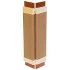 Когтеточка угловая ковролиновая, 60 х 12 х 2 см, искусственный мех - Фото 1