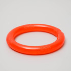 Игрушка "Кольцо" большое, 14 см, каучук, красная - фото 8389363