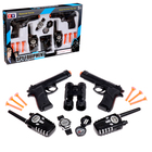 Игровой набор шпиона «Двойной агент»: 2 пистолета, 2 рации, часы, компас, бинокль - фото 50957587