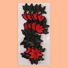 Термоаппликация «Цветы», 20 × 7 см, цвет красный - Фото 4