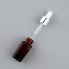 Бутылочка стеклянная для хранения с пипеткой, 10 мл, коричневая, белая - Фото 3